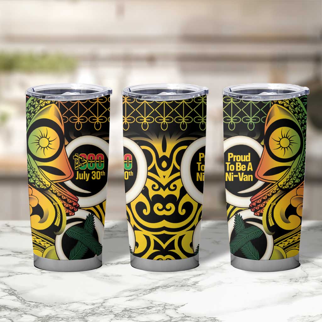 Vanuatu 1980 Tumbler Cup Ni-Van Tamtam Sand Drawing Pattern