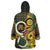Vanuatu 1980 Wearable Blanket Hoodie Ni-Van Tamtam Sand Drawing Pattern