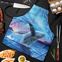 New Zealand Matariki Humpback Whale Apron Paikea Maori New Year Blue Galaxy