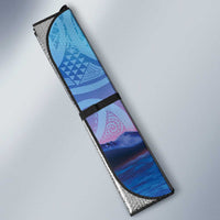 New Zealand Matariki Humpback Whale Auto Sun Shade Paikea Maori New Year Blue Galaxy