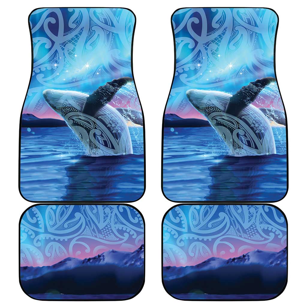 New Zealand Matariki Humpback Whale Car Mats Paikea Maori New Year Blue Galaxy