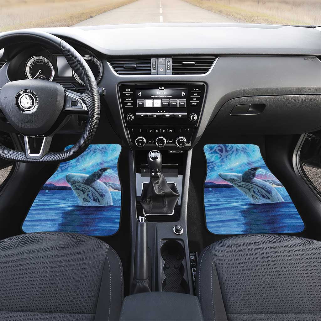 New Zealand Matariki Humpback Whale Car Mats Paikea Maori New Year Blue Galaxy