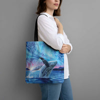 New Zealand Matariki Humpback Whale Tote Bag Paikea Maori New Year Blue Galaxy