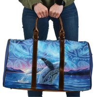 New Zealand Matariki Humpback Whale Travel Bag Paikea Maori New Year Blue Galaxy