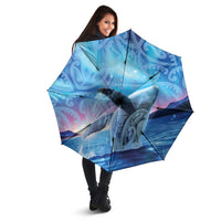 New Zealand Matariki Humpback Whale Umbrella Paikea Maori New Year Blue Galaxy