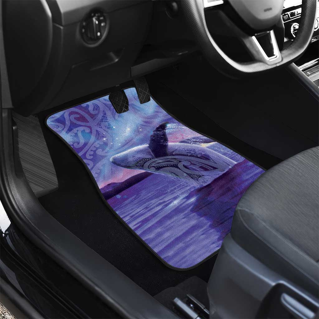 New Zealand Matariki Humpback Whale Car Mats Paikea Maori New Year Purple Galaxy