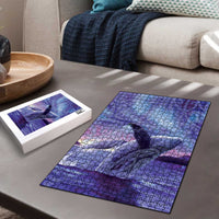 New Zealand Matariki Humpback Whale Puzzle Paikea Maori New Year Purple Galaxy