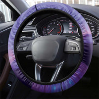 New Zealand Matariki Humpback Whale Steering Wheel Cover Paikea Maori New Year Purple Galaxy LT14 - Polynesian Pride