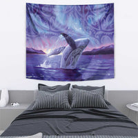 New Zealand Matariki Humpback Whale Tapestry Paikea Maori New Year Purple Galaxy