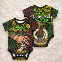 Personalised Father Day Vanuatu Baby Onesie I Love You Dad Reggae Version LT14 - Polynesian Pride
