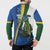 Solomon Islands Independence Day Button Sweatshirt Happy 7 July Crocodile Flag Style