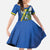 Solomon Islands Independence Day Family Matching Off Shoulder Maxi Dress and Hawaiian Shirt Happy 7 July Crocodile Flag Style