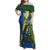 Solomon Islands Independence Day Family Matching Off Shoulder Maxi Dress and Hawaiian Shirt Happy 7 July Crocodile Flag Style