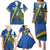 Solomon Islands Independence Day Family Matching Puletasi and Hawaiian Shirt Happy 7 July Crocodile Flag Style