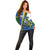 Solomon Islands Independence Day Off Shoulder Sweater Happy 7 July Crocodile Flag Style