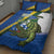 Solomon Islands Independence Day Quilt Bed Set Happy 7 July Crocodile Flag Style