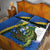 Solomon Islands Independence Day Quilt Bed Set Happy 7 July Crocodile Flag Style