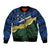 Halo Olaketa Solomon Islands Tapa Pattern Bomber Jacket