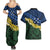 Halo Olaketa Solomon Islands Tapa Pattern Couples Matching Summer Maxi Dress and Hawaiian Shirt