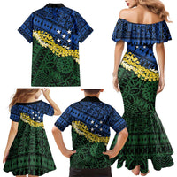 Halo Olaketa Solomon Islands Tapa Pattern Family Matching Mermaid Dress and Hawaiian Shirt LT14 - Polynesian Pride