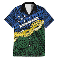 Halo Olaketa Solomon Islands Tapa Pattern Family Matching Mermaid Dress and Hawaiian Shirt LT14 Dad's Shirt - Short Sleeve Blue - Polynesian Pride