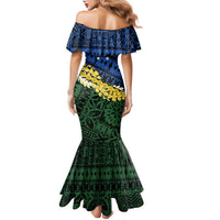 Halo Olaketa Solomon Islands Tapa Pattern Family Matching Mermaid Dress and Hawaiian Shirt LT14 - Polynesian Pride