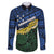 Halo Olaketa Solomon Islands Tapa Pattern Family Matching Puletasi and Hawaiian Shirt