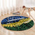 Halo Olaketa Solomon Islands Tapa Pattern Round Carpet