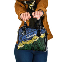 Halo Olaketa Solomon Islands Tapa Pattern Shoulder Handbag