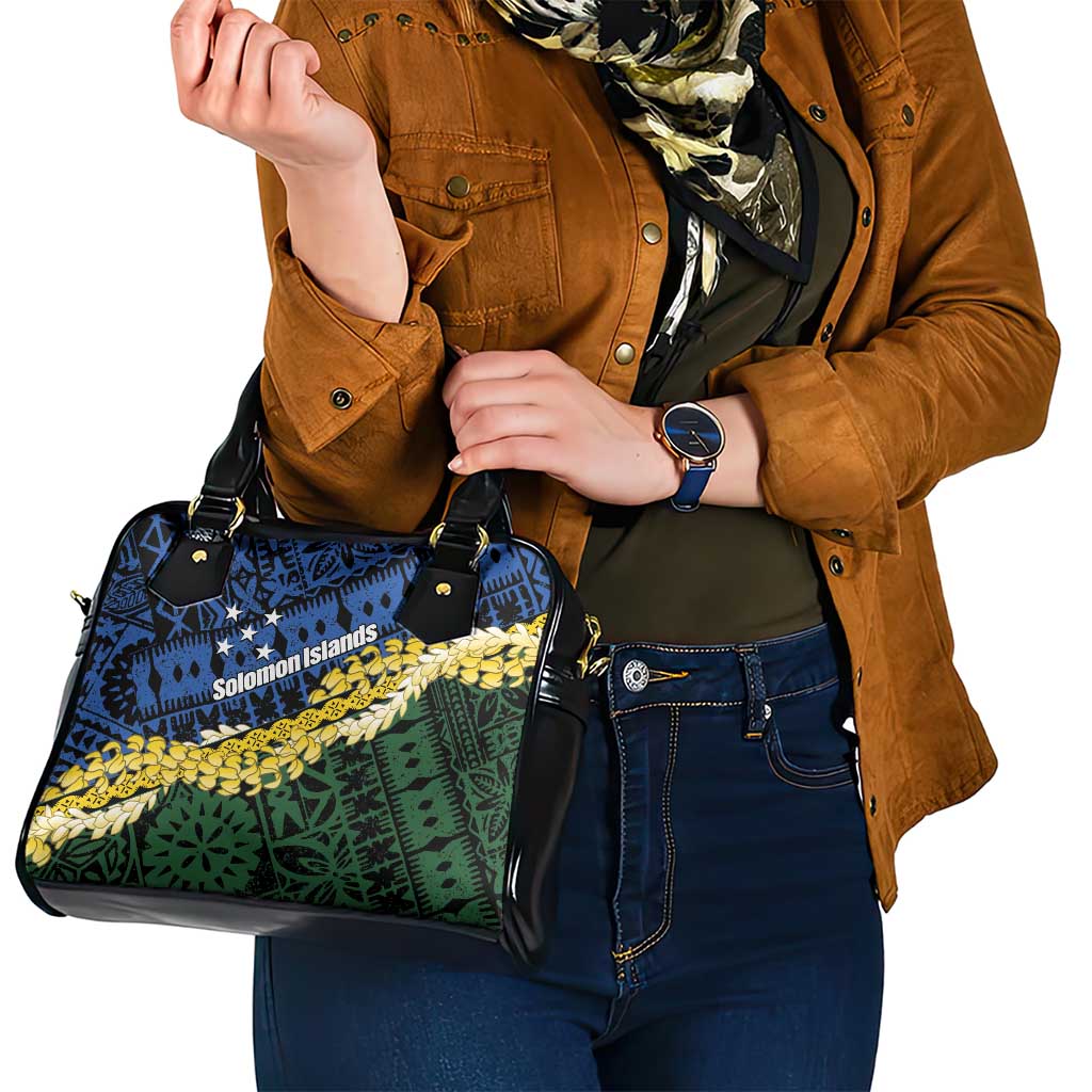 Halo Olaketa Solomon Islands Tapa Pattern Shoulder Handbag