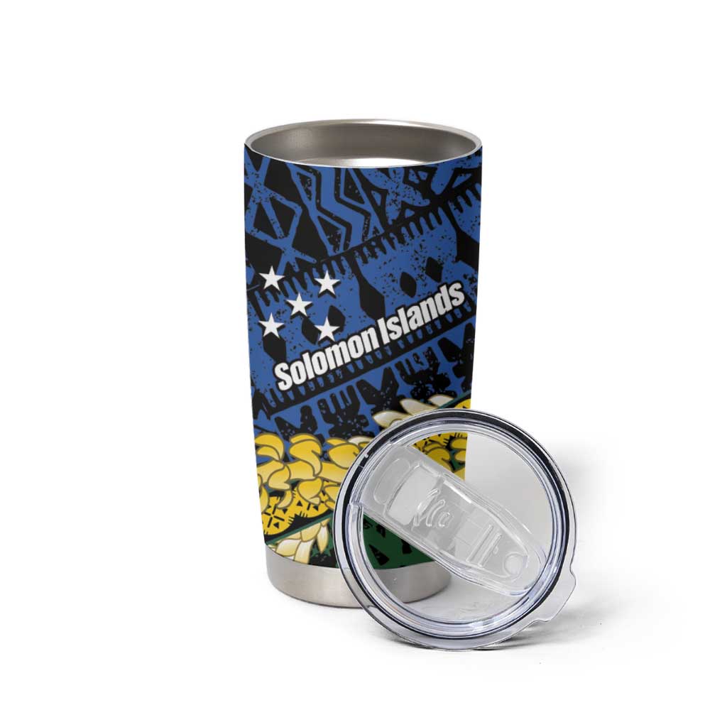 Halo Olaketa Solomon Islands Tapa Pattern Tumbler Cup