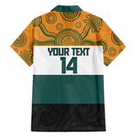 AUNZ Rugby Custom Family Matching Off The Shoulder Long Sleeve Dress and Hawaiian Shirt Australia Kangaroo New Zealand Silver Fern LT14 - Polynesian Pride
