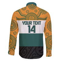 AUNZ Rugby Custom Family Matching Tank Maxi Dress and Hawaiian Shirt Australia Kangaroo New Zealand Silver Fern LT14 - Polynesian Pride