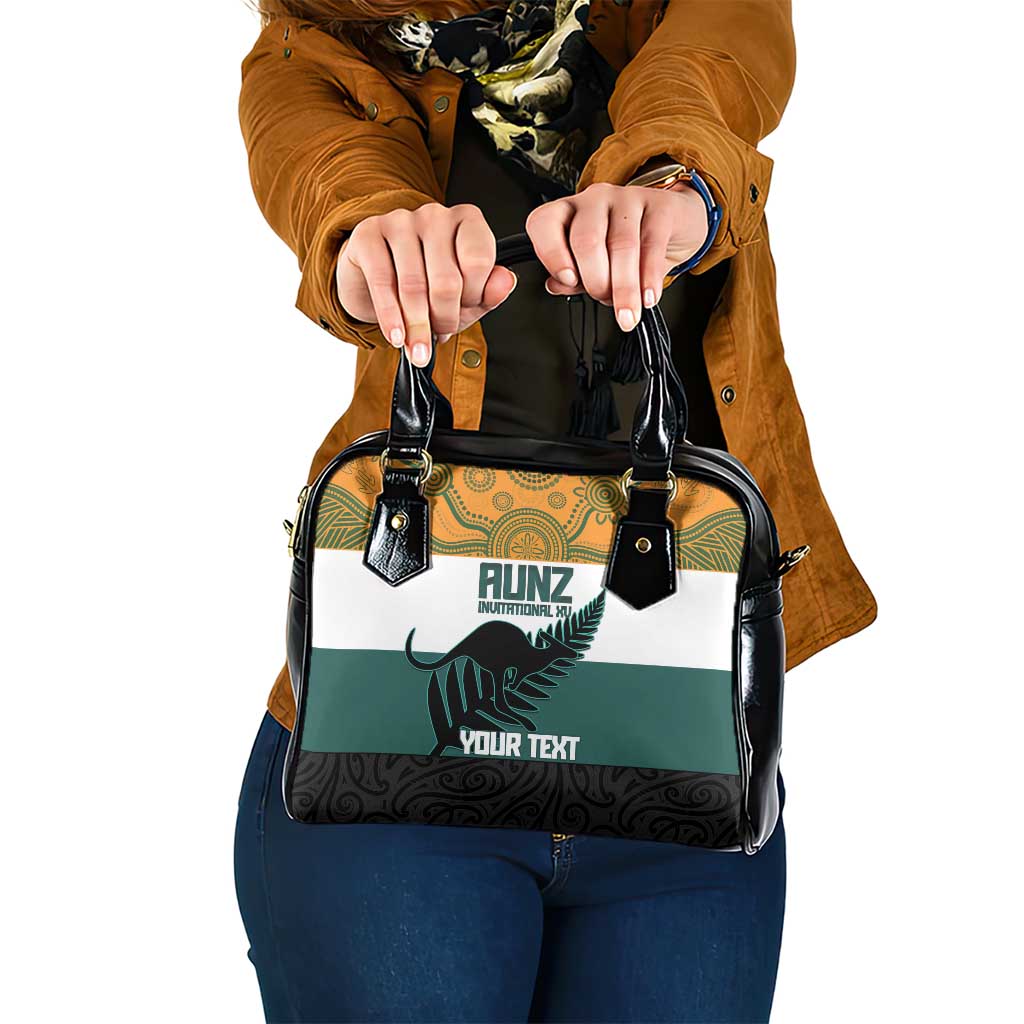 AUNZ Rugby Custom Shoulder Handbag Australia Kangaroo New Zealand Silver Fern LT14 One Size Yellow - Polynesian Pride