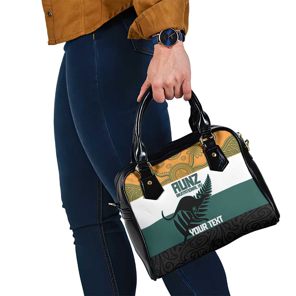 AUNZ Rugby Custom Shoulder Handbag Australia Kangaroo New Zealand Silver Fern LT14 - Polynesian Pride