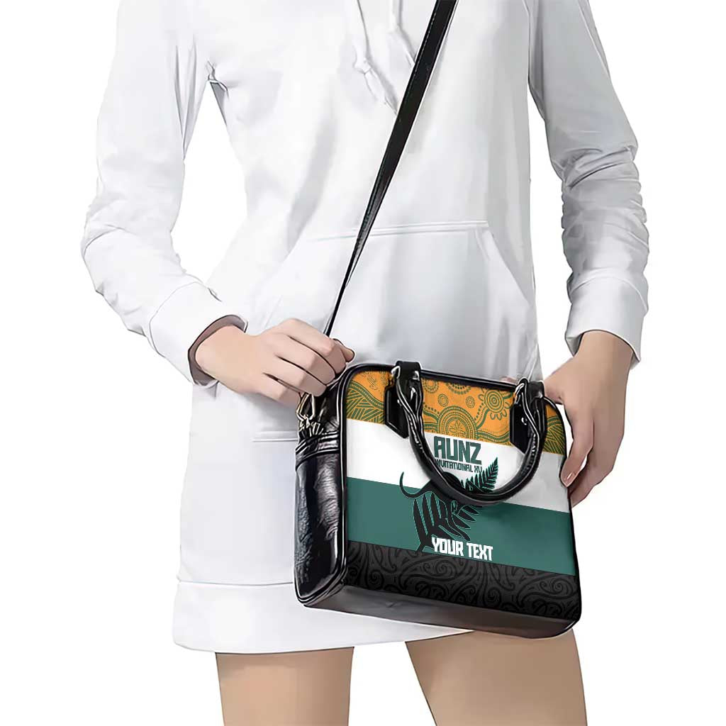 AUNZ Rugby Custom Shoulder Handbag Australia Kangaroo New Zealand Silver Fern LT14 - Polynesian Pride