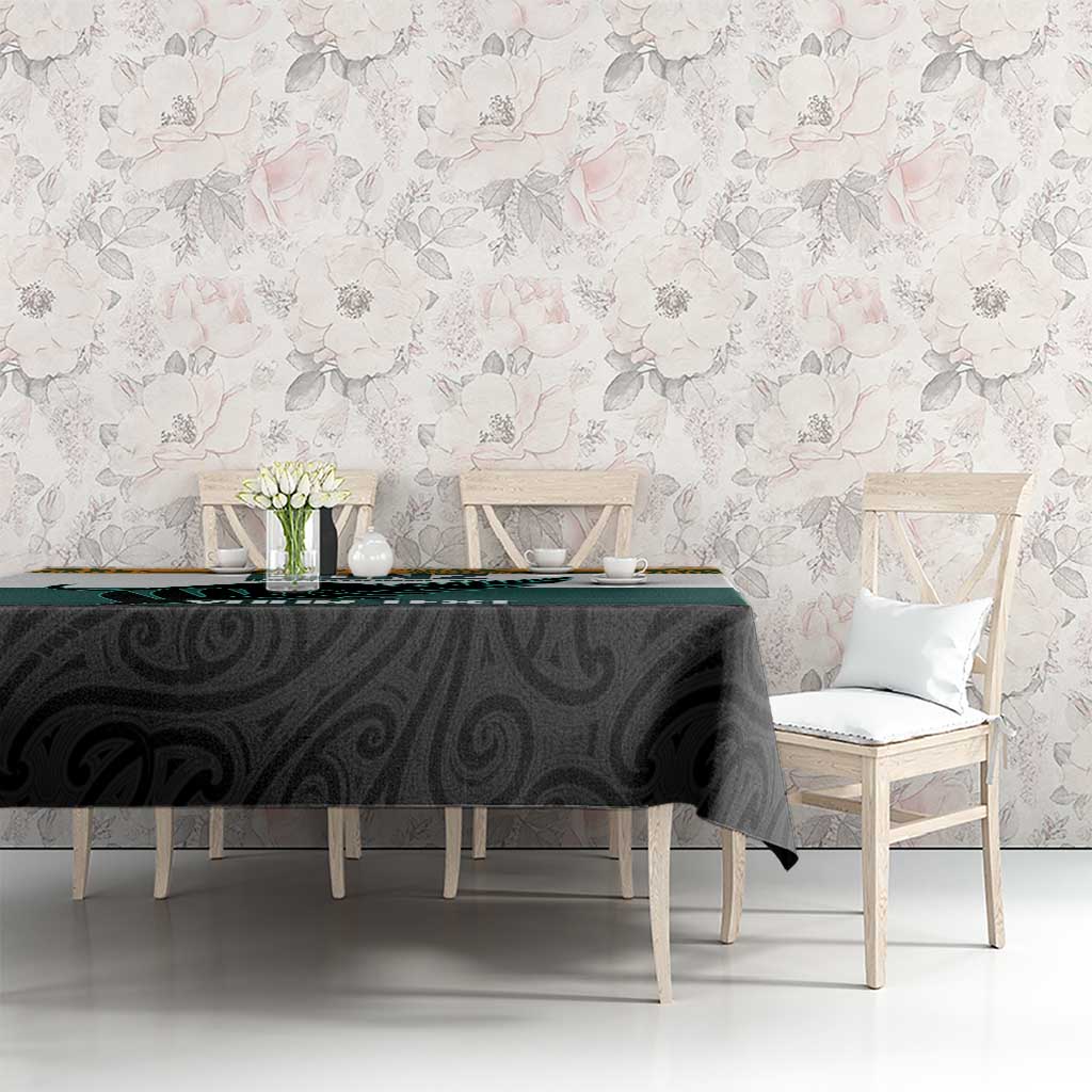 AUNZ Rugby Custom Tablecloth Australia Kangaroo New Zealand Silver Fern - Polynesian Pride