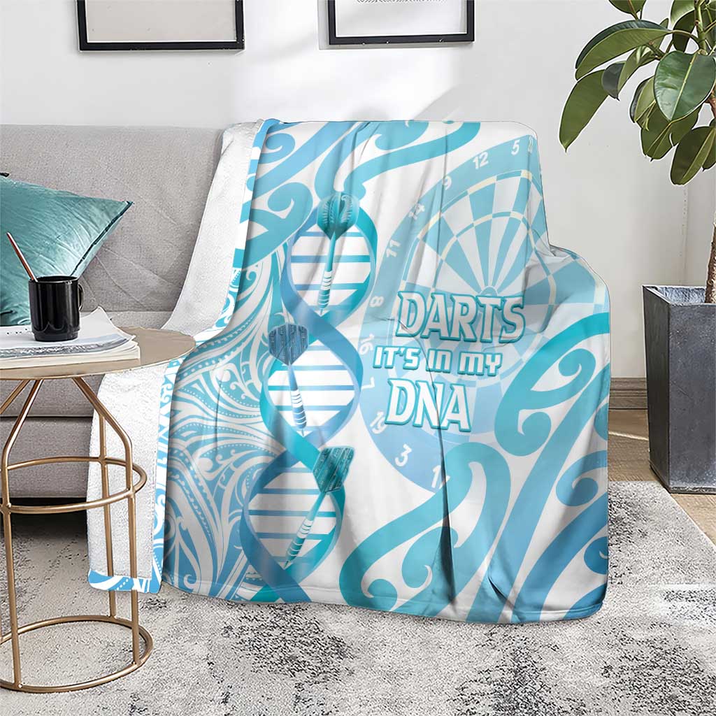 New Zealand Darts Blanket Aotearoa Maori Its In My DNA White - Polynesian Pride