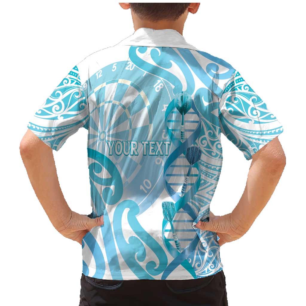 Personalised New Zealand Darts Family Matching Mermaid Dress and Hawaiian Shirt Aotearoa Maori Its In My DNA White LT14 - Polynesian Pride
