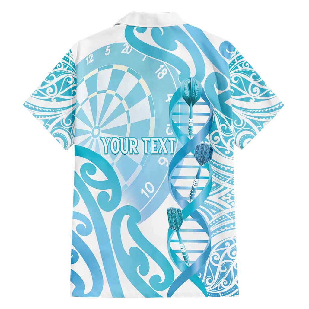 Personalised New Zealand Darts Family Matching Short Sleeve Bodycon Dress and Hawaiian Shirt Aotearoa Maori Its In My DNA White LT14 - Polynesian Pride