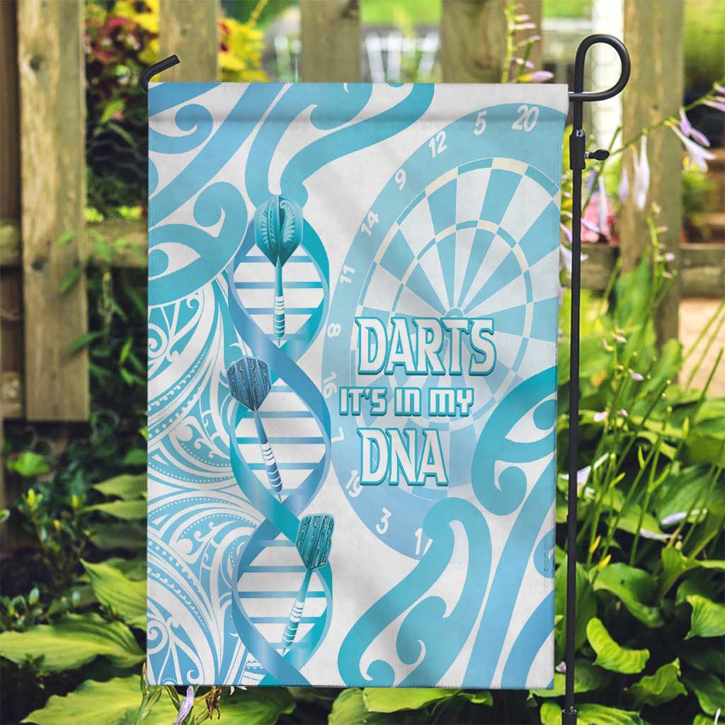 New Zealand Darts Garden Flag Aotearoa Maori Its In My DNA White - Polynesian Pride