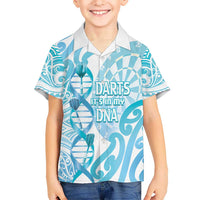 Personalised New Zealand Darts Hawaiian Shirt Aotearoa Maori Its In My DNA White - Polynesian Pride