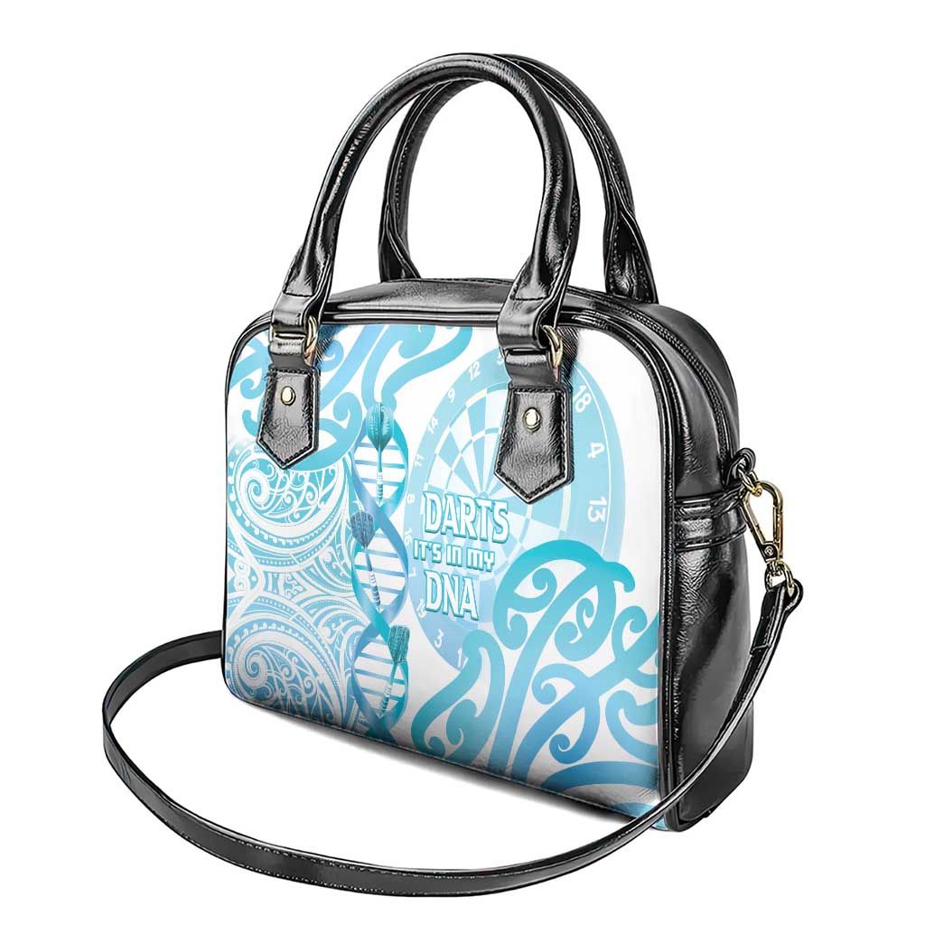 New Zealand Darts Shoulder Handbag Aotearoa Maori Its In My DNA White - Polynesian Pride