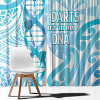 New Zealand Darts Window Curtain Aotearoa Maori Its In My DNA White LT14 - Polynesian Pride