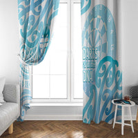 New Zealand Darts Window Curtain Aotearoa Maori Its In My DNA White LT14 - Polynesian Pride