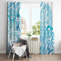 New Zealand Darts Window Curtain Aotearoa Maori Its In My DNA White LT14 - Polynesian Pride