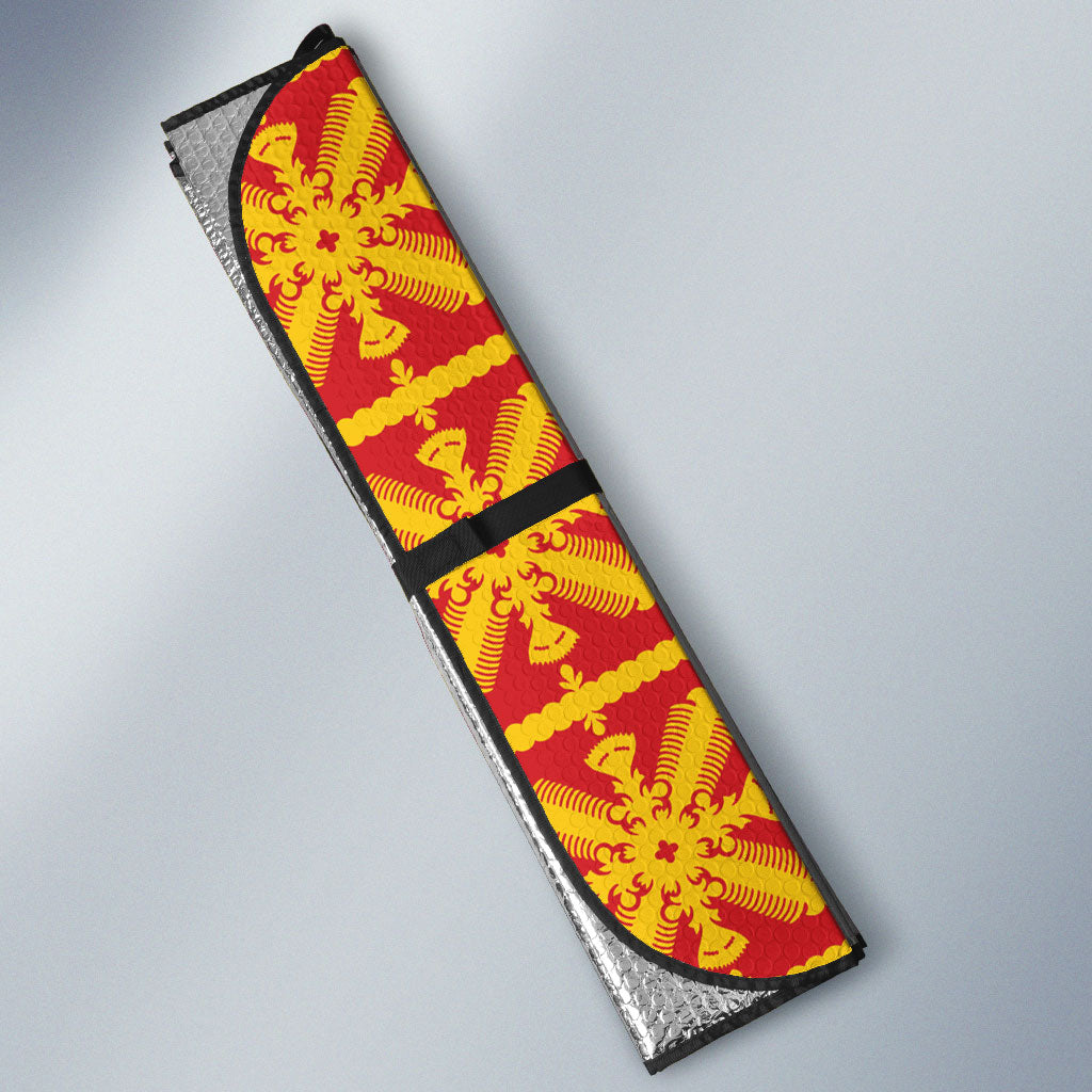 Kahili Quilt Hawaii Auto Sun Shade Tropical Flower Seamless Half Style LT14 - Polynesian Pride