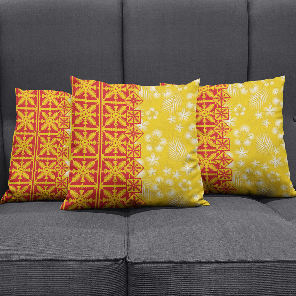 Kahili Quilt Hawaii Pillow Cover Tropical Flower Seamless Half Style LT14 - Polynesian Pride
