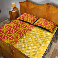 Kahili Quilt Hawaii Quilt Bed Set Tropical Flower Seamless Half Style