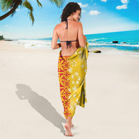 Kahili Quilt Hawaii Sarong Tropical Flower Seamless Half Style